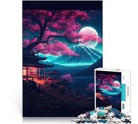 Puzzle da 1000 pezzi per adulti Natura splendente del Giappone Giocattoli Giochi Educativi Antistress con poster abbinato e foglio di quiz 50x70cm