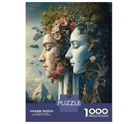 Puzzle Da 1000 Pezzi Per Adulti Nature's Harmony Faces of Earth And Sky Puzzle Per Adolescenti Giochi Rilassanti Regali Per Donne Regali Per Amici E Familiari 70x50cm/1000pcs