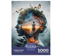 Puzzle Da 1000 Pezzi Per Adulti Nature's Journey A Woman's Inner Landscape Puzzle Per Adulti Gioco Pratico Sfida Difficile Gioco Impegnativo Regali 38x26cm/1000pcs