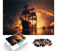 Puzzle da 1000 pezzi per adulti Nave pirata Giocattoli che creano dipendenza e sfidano l'intelligenza del cervello grande regalo 38x26cm