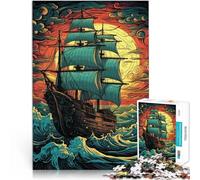 Puzzle da 1000 pezzi per adulti Navigando verso il tramonto~ Sfida di gioco educativo giocattolo perché è ideale come regalo per tutta la famiglia 52x38cm