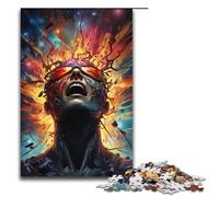 Puzzle da 1000 pezzi per adulti Nebula King's puzzle psichedelico colorato in legno per adulti e bambini strumento antistress 1000 pezzi (38x26 cm)