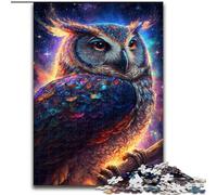 Puzzle da 1000 pezzi per adulti Nebula Owl, aiuta il cervello a esercitare i giocattoli avvincenti per coltivare la pazienza e migliorare la memoria (dimensioni 50x75cm)