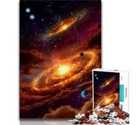 Puzzle da 1000 pezzi per adulti Nebulosa della Via Lattea, giocattolo educativo antistress, con poster abbinato e foglio di quiz per età dai 14 anni in su 38x26cm