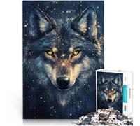 Puzzle da 1000 pezzi per adulti “Nel buio Lupo” Fatto di carta，Adatto a partire dai 14 anni Giochi educativi Decorazione della casa Collezione degli artisti, Belle arti。misurare：26x38cm