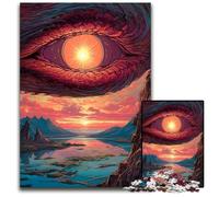 Puzzle da 1000 pezzi per adulti "Nell'occhio del drago", in cartone, ideale per gli innamorati, perfetto come regalo di Natale, Capodanno e San Valentino, 26x38cm/10,23x14,96 pollici.