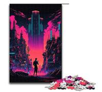 Puzzle da 1000 pezzi per adulti Neon Cities Jigsaw per gioco educativo sfida giocattolo opera d'arte regalo 75x50 cm