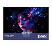 Puzzle Da 1000 Pezzi Per Adulti Neon Dream Girl Puzzle Per Adulti Gioco Rompicapo Difficile Compleanno E Natale 52x38cm/1000pcs