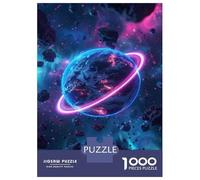 Puzzle Da 1000 Pezzi Per Adulti Neon Galaxy Planet Wall Art Puzzle Per Adulti Giochi Rilassanti Regali Per Donne Divertimento A Casa Attività, 52x38cm/1000pcs