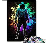 Puzzle da 1000 pezzi per adulti Neon Newage Assassino Puzzle da 1000 pezzi casa e l'ufficio, regalo perfetto per il compleanno Dimensioni 50X75CM
