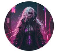 Puzzle da 1000 pezzi per adulti, Neon Warrior, puzzle in cartone per adulti, regalo per stimolare la mente, attività educativa per adolescenti, 67,5x67,5 cm