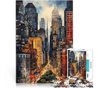 Puzzle da 1000 pezzi per adulti New York Aiuta il cervello ad allenare i giocattoli che creano dipendenza per coltivare la pazienza Buon regalo 52x38cm