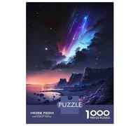 Puzzle Da 1000 Pezzi Per Adulti Night Sky with Shooting Stars Puzzle Per Adulti Gioco Pratico Decorazione Murale Divertimento A Casa Attività, 70x50cm/1000pcs