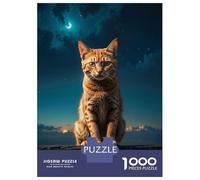 Puzzle Da 1000 Pezzi Per Adulti Night Watch on The Fence Puzzle Per Adulti Gioco Rompicapo Per Divertimento in Famiglia Regali Di Natale E Compleanno 38x26cm/1000pcs