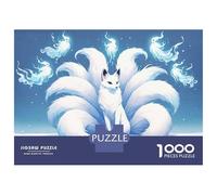 Puzzle Da 1000 Pezzi Per Adulti Nine-tailed Fox Spirits Animal Puzzle Per Adolescenti Gioco Rompicapo Decorazione Per La Casa È Ideale Come Regalo 38x26cm/1000pcs