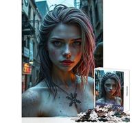 Puzzle da 1000 pezzi per adulti Ninfa in ambientazione post-apocalittica Decorazione per la casa Giocattoli Regali di compleanno Gioco pratico Adatto per la decorazione della scrivania 38x52cm