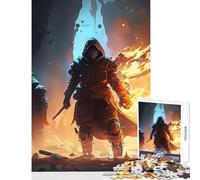 Puzzle da 1000 pezzi per adulti Ninja contro l'oscurità Giocattoli antistress Ottimo regalo Giochi rilassanti Migliorare l'amore tra coppie Dimensioni 38x52cm
