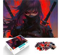 Puzzle da 1000 pezzi per adulti Ninja Samurai Assassino Caldo Giocattoli di gioco impegnativi Giocattoli per la decorazione della casa 38x26cm