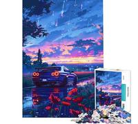 Puzzle da 1000 pezzi per adulti Nissan GTR R Anime Giappone Sfida educativa Difficile Gioco rilassante Adatto a partire dai 14 anni (50x75cm)