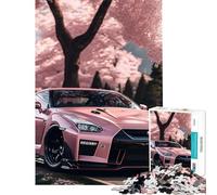 Puzzle da 1000 pezzi per adulti Nissan S Silvia Sakura Puzzle da 1000 pezzi Decorazione per la casa Giocattolo Assemblaggio Modello Divertimento in famiglia e serate di gioco (50x75cm)