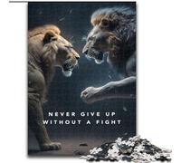 Puzzle da 1000 pezzi per adulti "Non mollare mai la motivazione",in legno,perfetto come decorazione fai da te o regalo di compleanno,50x75cm,rompicapo stimolante,giocattolo rilassante per adolescenti