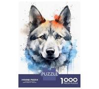 Puzzle Da 1000 Pezzi Per Adulti Norwegian Elkhound Puzzle Per Adulti Gioco Per Famiglie Decorazione Da Parete Per Compleanno, Natale 70x50cm/1000pcs