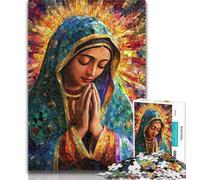 Puzzle da 1000 pezzi per adulti, Nostra Signora di Guadalupe in preghiera, 1000 pezzi, per adulti e adolescenti, giochi per famiglie, regali di Natale e compleanno, 26x38cm