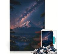 Puzzle da 1000 pezzi per adulti, Notte dell'Armonia con il Fuji celeste, gioco impossibile, passatempo ideale per le vacanze a casa, regalo di compleanno, regalo di viaggio 38x26cm