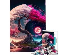 Puzzle da 1000 pezzi per adulti Notte e Mattina sfida impegnativa da completare antistress gioco educativo per maggiori di 14 anni (50x75cm)