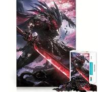 Puzzle da 1000 pezzi per adulti,Notte Nera,Samurai,Perfect Edge Play,gioco stimolante,gioco di ozio,illustrazione natalizia 38x26cm