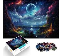 Puzzle da 1000 pezzi per adulti, notte psichedelica, giocattolo educativo intellettuale, analisi e logica, per adolescenti dai 14 anni, 26 x 38 cm