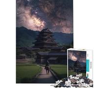 Puzzle da 1000 pezzi per adulti Notte stellata al castello puzzle per ragazzi ideale per passare il tempo durante le vacanze stimolare la mente e creare compleanni 38x52cm