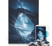 Puzzle da 1000 pezzi per adulti Notte stellata attraverso un arco di roccia gioco divertente analisi e logica adatto come decorazione da scrivania 38x26cm