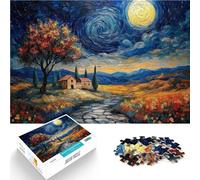 Puzzle da 1000 pezzi per adulti Notte stellata di agosto per il giocattolo di sfida del gioco educativo Adatto per la decorazione del desktop 75x50cm