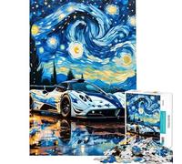 Puzzle da 1000 pezzi per adulti Notte stellata Pagani Zonda R puzzle da 1000 pezzi giocattolo decorativo per la casa perfetto compleanni e Natale (38x52cm)