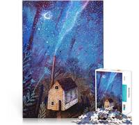 Puzzle da 1000 pezzi per adulti Notti stellate Giocattoli educativi per l'apprendimento Giochi per famiglie Regalo di compleanno 38x26cm