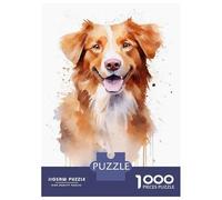 Puzzle Da 1000 Pezzi Per Adulti Nova Scotia Duck Retriever Puzzle Per Adulti Gioco Rompicapo Assemblaggio Di Modelli Difficile E Impegnativo 38x26cm/1000pcs