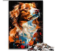 Puzzle da 1000 pezzi per adulti,Nova Scotia Duck Tolling Retriever,cane,puzzle in cartone,gioco interattivo per famiglie,decorazione fai da te per la casa,sfida per il cervello,regalo da 1000 pezzi