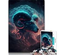 Puzzle da 1000 pezzi per adulti nuvola infuocata Ariete puzzle da 1000 pezzi per adulti giocattoli educativi ideale come regalo per tutta la famiglia 26x38cm