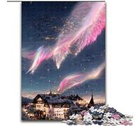 Puzzle da 1000 pezzi per adulti, nuvole da sogno colorate in legno, perfetto come decorazione fai da te o regalo di compleanno, 50x75cm, rompicapo stimolante - giocattolo rilassante per adolescenti