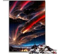 Puzzle da 1000 pezzi per adulti, Nuvole da sogno colorate in legno, perfetto per il divertimento in famiglia durante i compleanni, Natale 50x75cm, coinvolgente attività di gioco per la famiglia