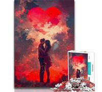 Puzzle da 1000 pezzi per adulti, nuvole d'amore colorate, puzzle per adulti, 1000 pezzi, giocattoli, giochi educativi, antistress, migliora l'amore tra coppie (50x75cm)