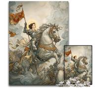 Puzzle da 1000 pezzi per adulti o famiglie, guerriera, puzzle in legno con gioco interattivo per famiglie, bambini dai 14 anni in su, 50x75cm