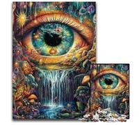 Puzzle da 1000 pezzi per adulti o famiglie, Occhio della Montagna, puzzle in legno, interessanti per ridurre lo stress, idee regalo per 14+ anni, 50x75cm