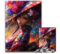 Puzzle da 1000 pezzi per adulti o famiglie, puzzle di una bella donna, rompicapo stimolante per adolescenti, divertente serata di giochi in famiglia, 26x38cm