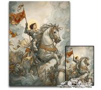 Puzzle da 1000 pezzi per adulti o famiglie, puzzle in cartone raffigurante una guerriera, interessanti per ridurre lo stress, idee regalo per 14+ anni, 26x38cm