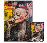 Puzzle da 1000 pezzi per adulti o famiglie, puzzle in legno con donne britanniche, giochi divertenti, ideale come regalo per tutta la famiglia, per età 14 anni, 50x75cm