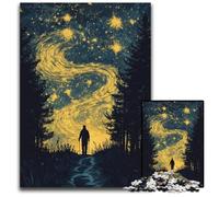 Puzzle da 1000 pezzi per adulti o famiglie, puzzle "Viaggiatore del cielo notturno", rompicapo stimolante per adolescenti, divertimento serale in famiglia, 26x38cm