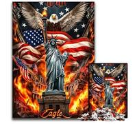 Puzzle da 1000 pezzi per adulti o famiglie, Statua della Libertà, puzzle in cartone con gioco interattivo per famiglie, bambini dai 14 anni in su, 26x38cm