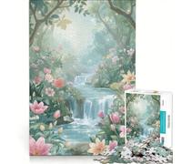 Puzzle da 1000 pezzi per adulti, Oasi nella foresta da sogno, Gioco per famiglie, Rilassante e stimolante per la mente, Per rafforzare l'amore di coppia 50x75cm